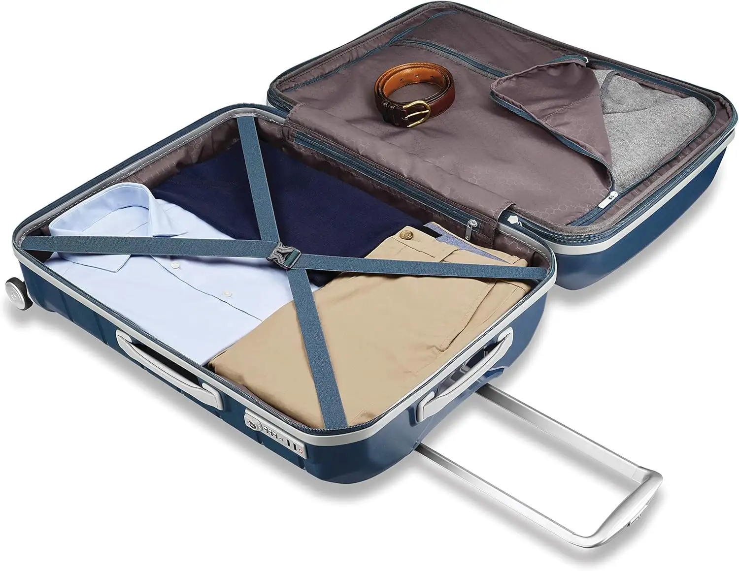 Samsonite Freeform Hardside Expandable with Double Spinner Wheels, Navy, 2 Piece Set (2128) - 819GhiEFDRL._AC_SL1500_